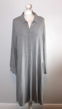 MARLA WYNNE LAYERS Pale Grey Midi Dress Size XL