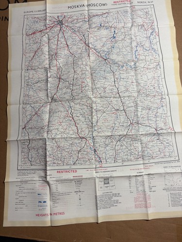 1953 raf escape map double - raf,