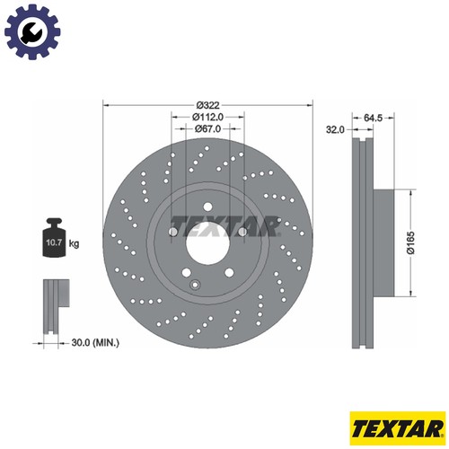 Brake disc 92163405 - 2x,