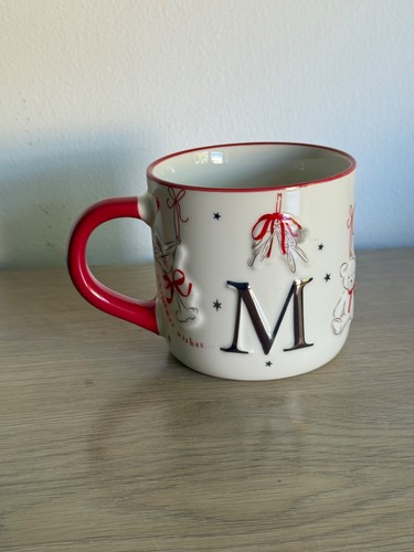 Christmas initial mug letter - letter, m