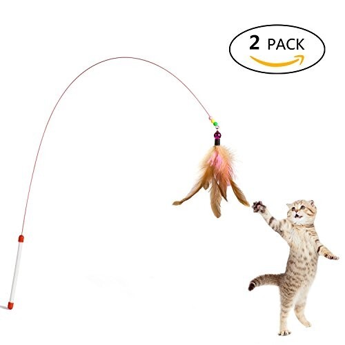 Cat feather wand - feather,