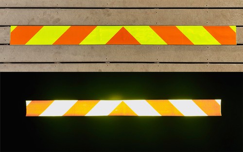 Lime orange reflective - &,