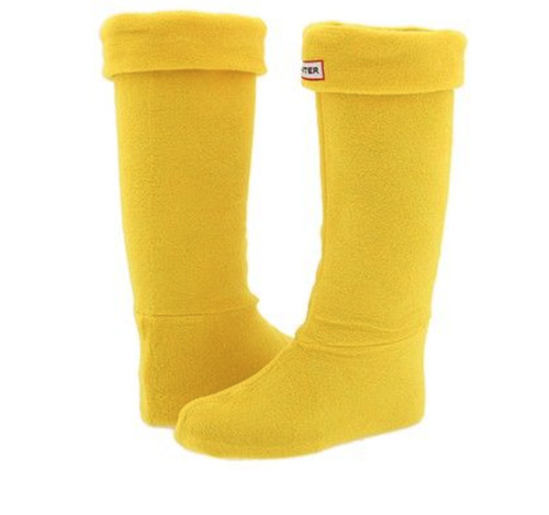 Hunter welly yellow boot socks - hunter,