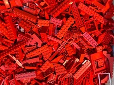 Red Bulk LEGO Lot of 210