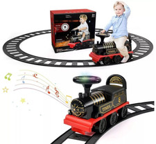 6V Kids Ride On Train Track Electric Ride On Toy Car for Toddlers Sammar Gifts