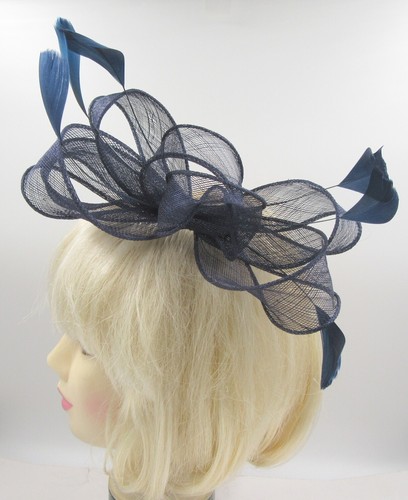 Navy looped headband - looped,