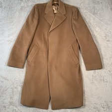 Crombie Coat Mens 42 Brown