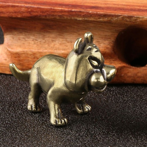 Vintage brass tiger statue - vintage,