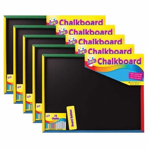 Set large chalkboard with - large,