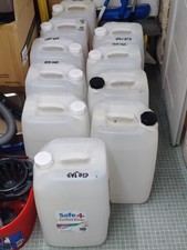 10x 25l litre plastic water container