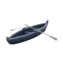 OO Scale Rowing Boat with Oars