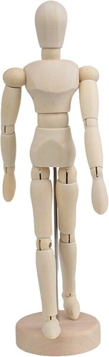 Inch wooden human manikin - 8,