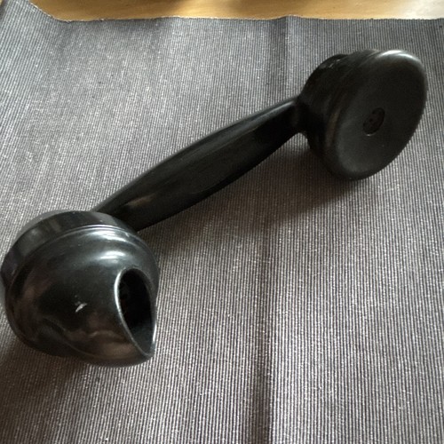1930s black telephone handset - telephone,