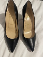 Classic Louboutin 38 Black Leather, Pigalle 85