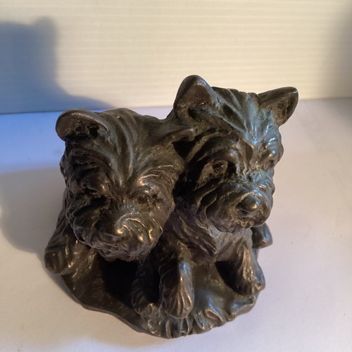 Cold cast bronze westie - cast,