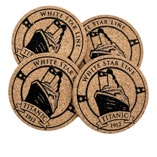 Coasters titanic 4 cork - titanic,
