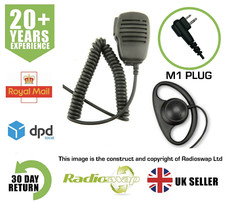 SPEAKER MIC & D-SHAPE EARPIECE