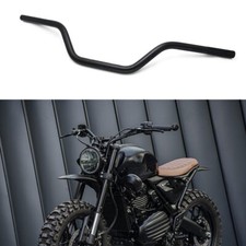Motorcycle 7/8'' 22mm Drag Bar Handlebars Black For Triumph Scrambler 400 X 1200