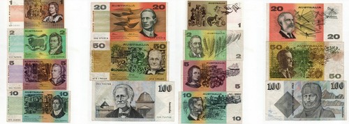 Set australian paper - australian,