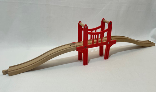 Red bridge with - bridge,
