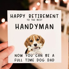 HAPPY RETIREMENT HANDYMAN DOG