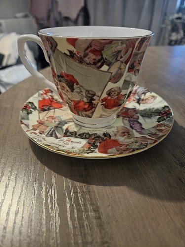 Vintage christmas cup and - vintage,