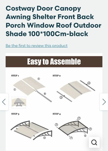 Door canopy awning shelter - door,