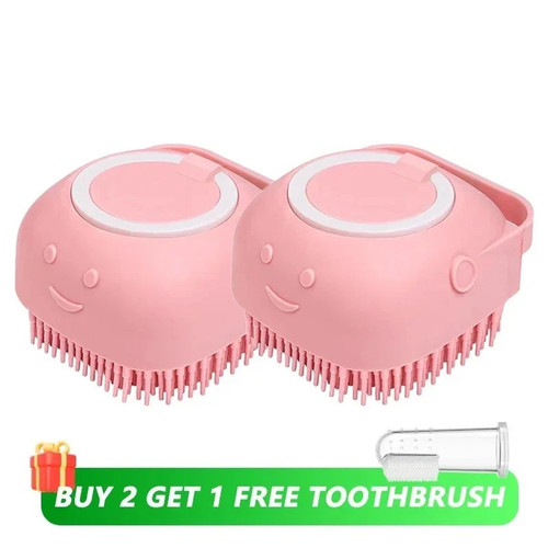Pet bathing brush with - bathing,