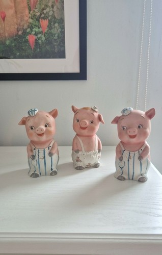 Vintage set ceramic - 3, piggy