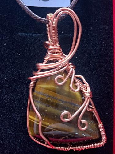 Copper wire wrapped tiger - wire-wrapped, tiger’s