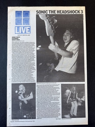 Sonic youth pavement bristol - sonic,