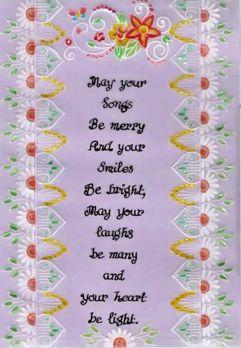 Original parchment craft card - original,