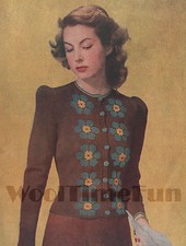 Knitting Pattern Vintage 1940s