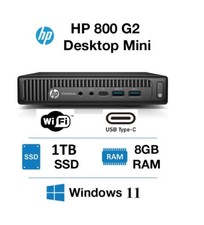 HP ELITEDESK 800 G2 Desktop Tiny Mini PC i5 6th 16GB RAM 1TB SSD Win 11 USB-C