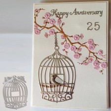 Bird Birdcage Metal Cutting Dies Mold Scrapbooking Album Paper Craft Stencil Die