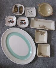 Joblot of  Grays Pottery Charger ashtrays trinket dishes bowl Hand-painted