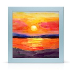 Square Picture Frame Photo Frame Poster Frame Wood Frame Black White Oak Walnut