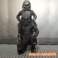 Predator LED Robots Costume Suit DJ Party Show Halloween Glow Night Light Suit