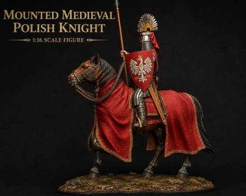 Scale medieval mounted - 1:16,