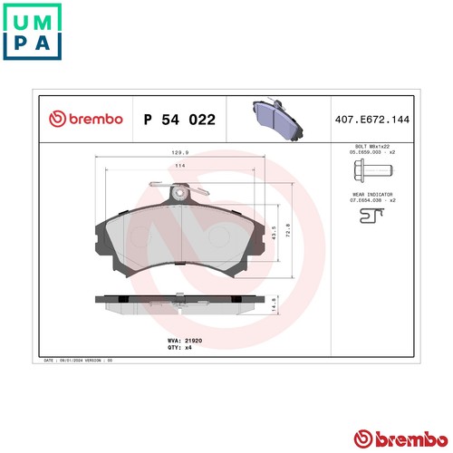 Brake pad set - brake,