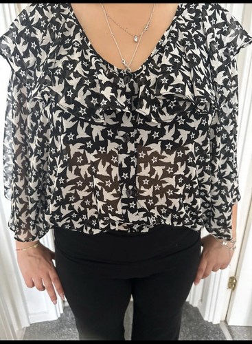 Women sheer chiffon blouse - women’s,