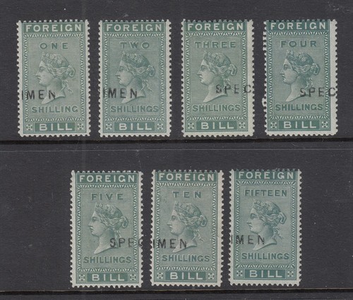 Foreign bill stamps - qv,