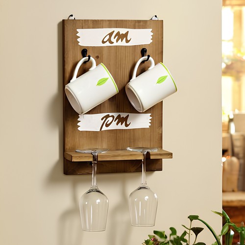 Wood wall mounted hanging - wall,