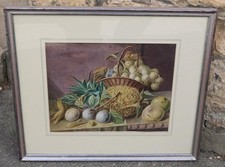 Antique watercolour - still