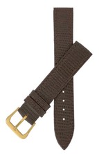 Brown Lizard Grain Leather