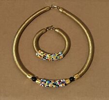 Sophisticated Beaded Handmade Necklace & Bangle Set/Gift For Her/Mother's Gift
