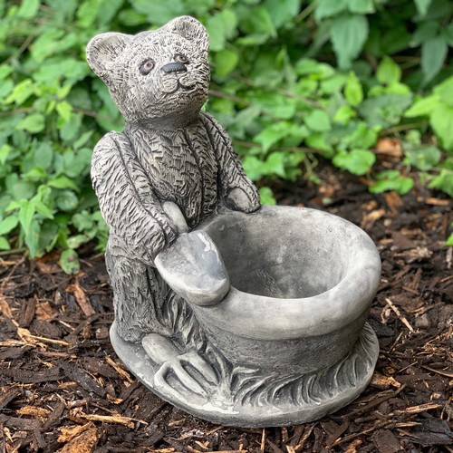 Outdoor teddy bear figurine
