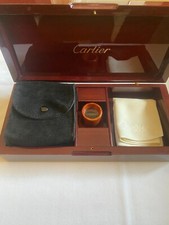 Cartier Travel Set – Walnut Box, Loupe, Suede Watch Pouch & Cleaning Cloth 