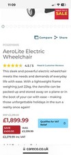 Aerolite Wheelchair. Only used