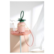 Novelty Pineapple Grab Handle Handbag Women Crossbody Strap Shoulder Bag